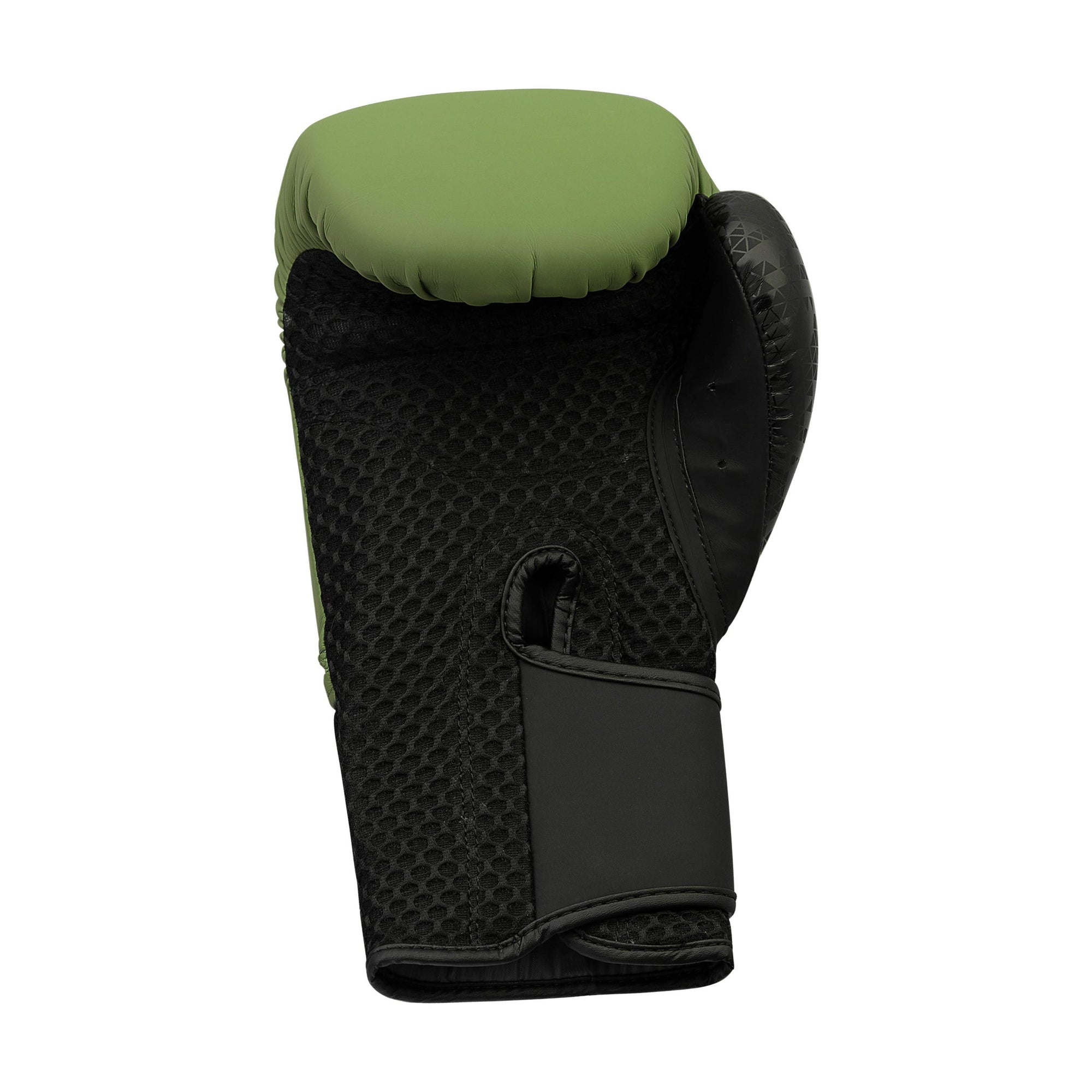 Green and black boxing glove, Adidas x Anderson Silva, 16 oz size.