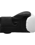 Adidas x Anderson Silva black and white boxing glove.