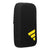 Black Adidas x Anderson Silva thigh pad with yellow logo for MMA training.