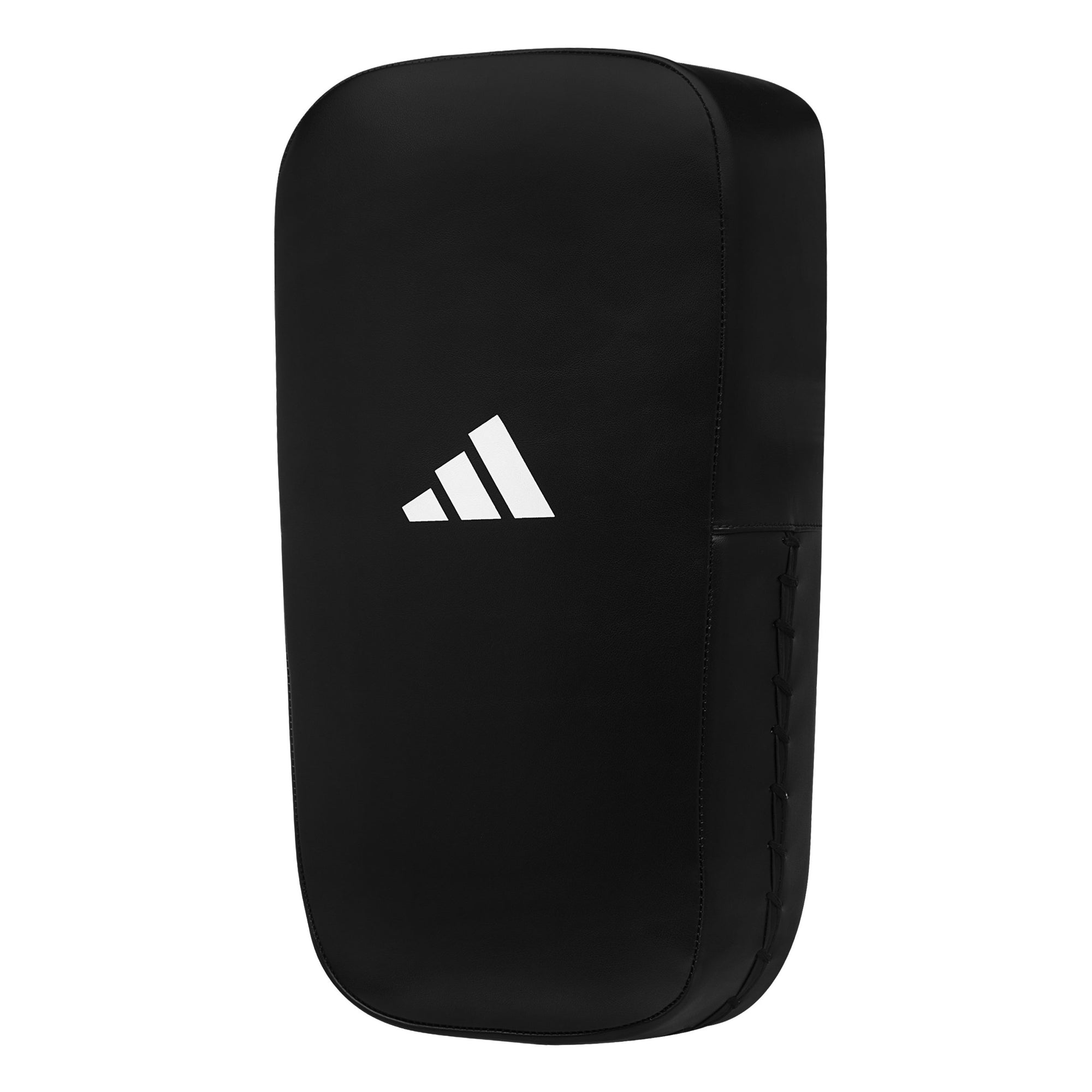 Black bag with white Adidas logo, for training in combat sports.