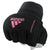 Black glove with pink text for boxing wraps.