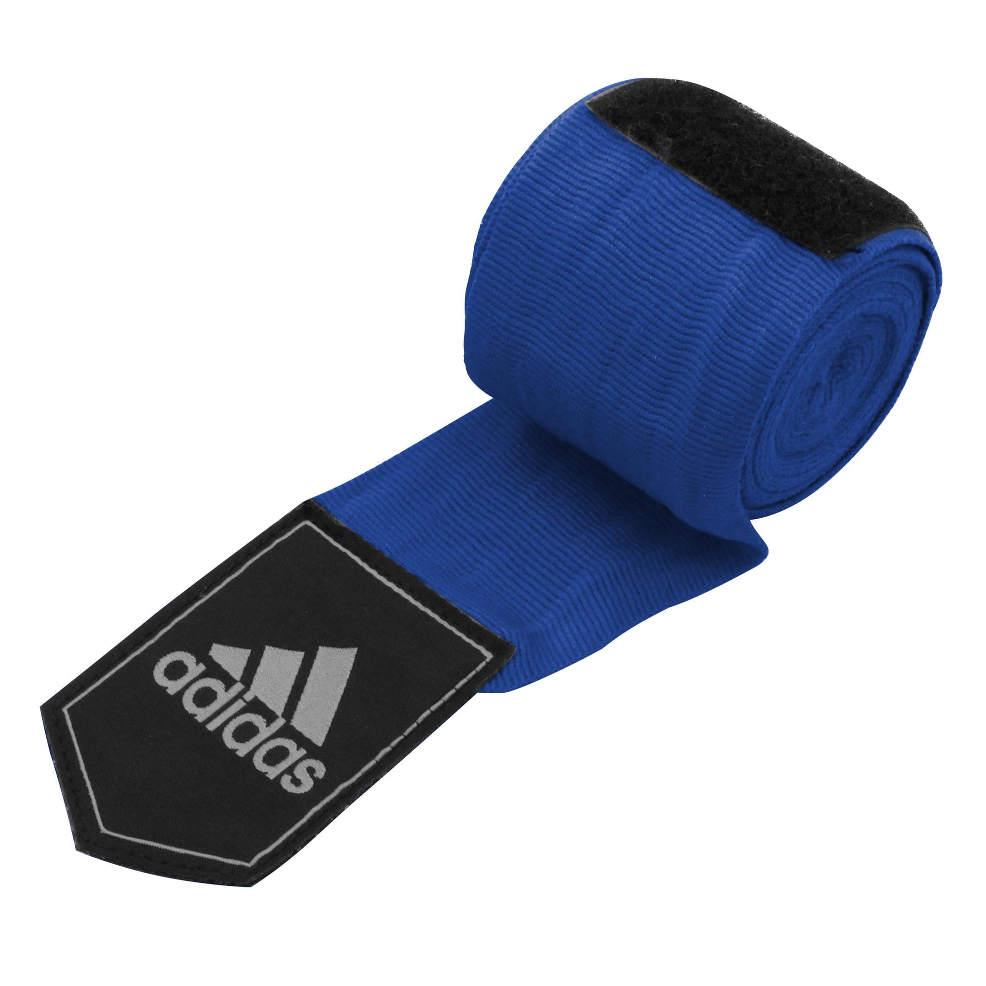 Blue and black adidas boxing hand wrap, 3.5 m in size.