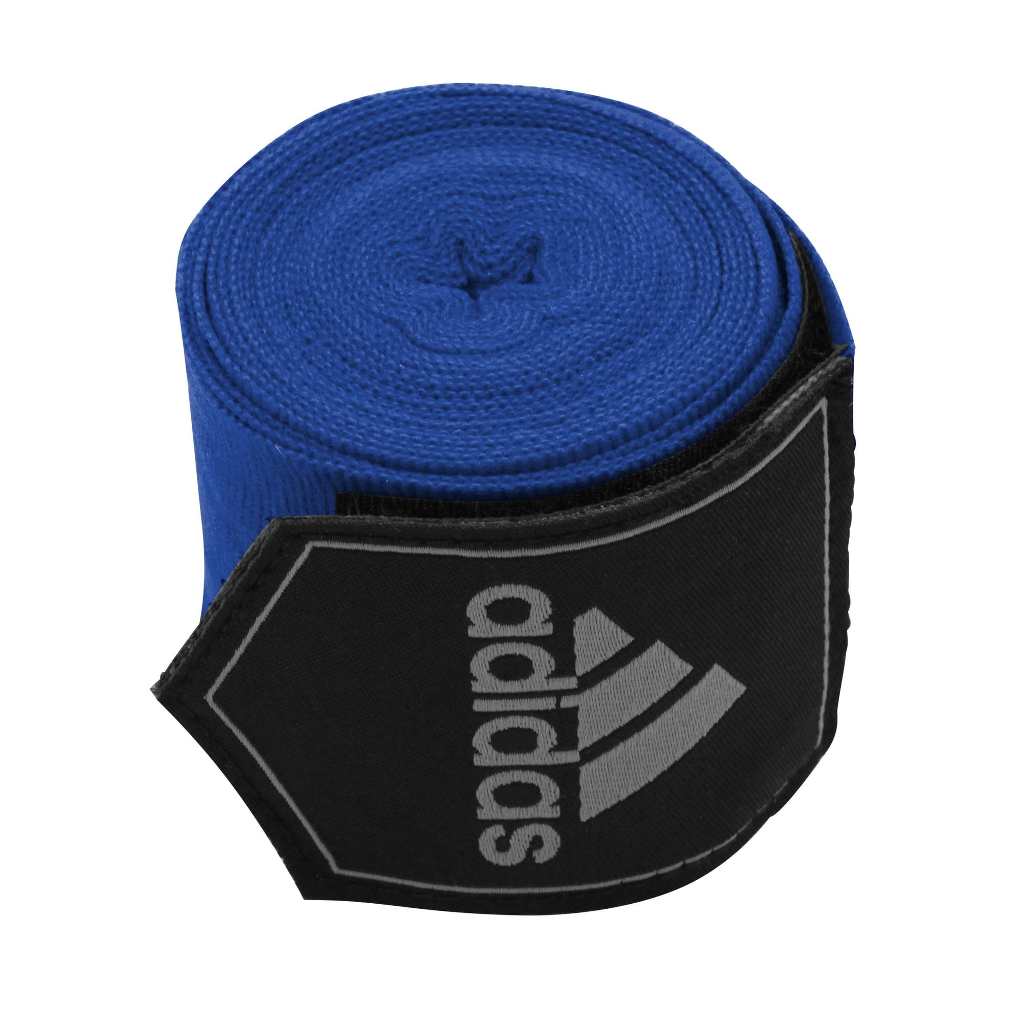 Blue and black adidas boxing hand wrap, 4.5 m in size.