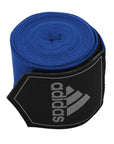 Blue and black adidas boxing hand wrap, 4.5 m in size.