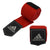 Red and black wrist wraps for boxing, 2.55m length.