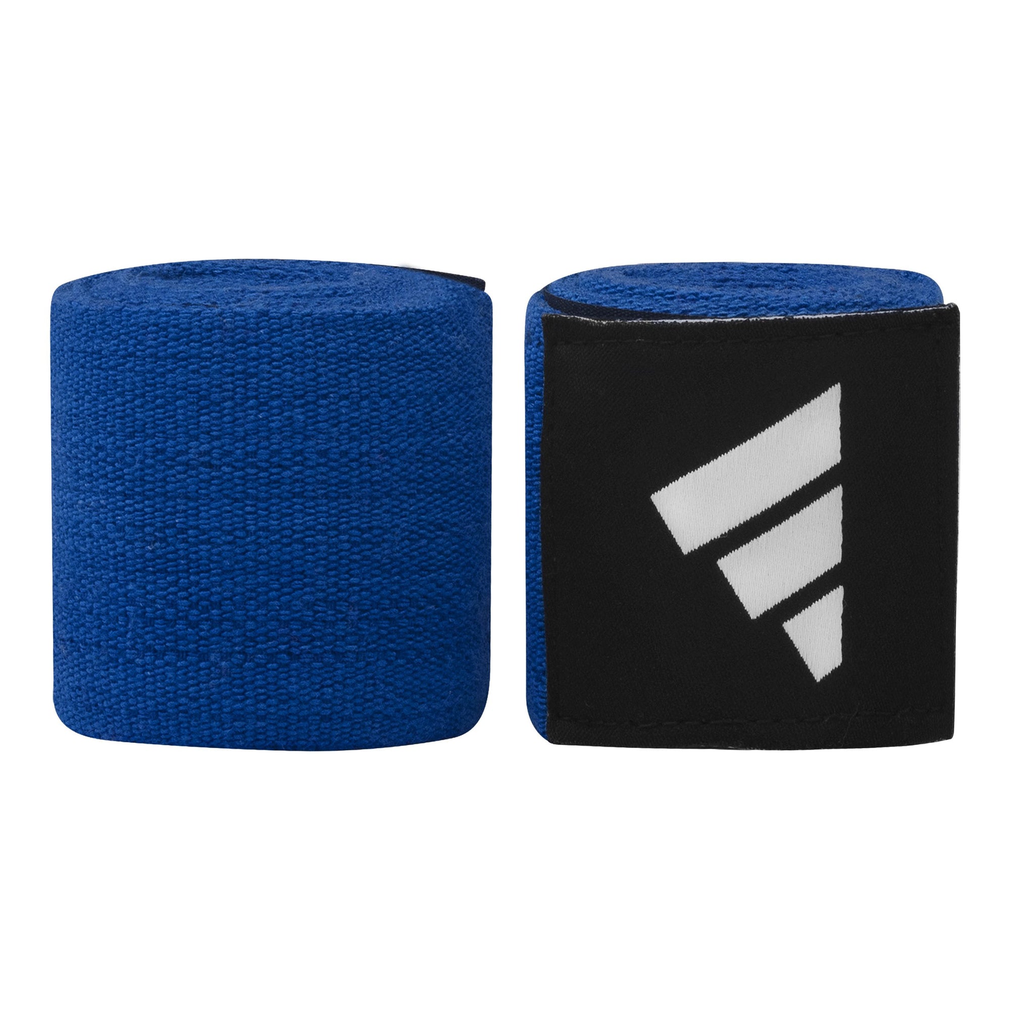 Blue and black hand wraps in 3.5m length for boxing.