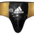 Black and gold Adidas boxing groin guard for XL/XXL size.