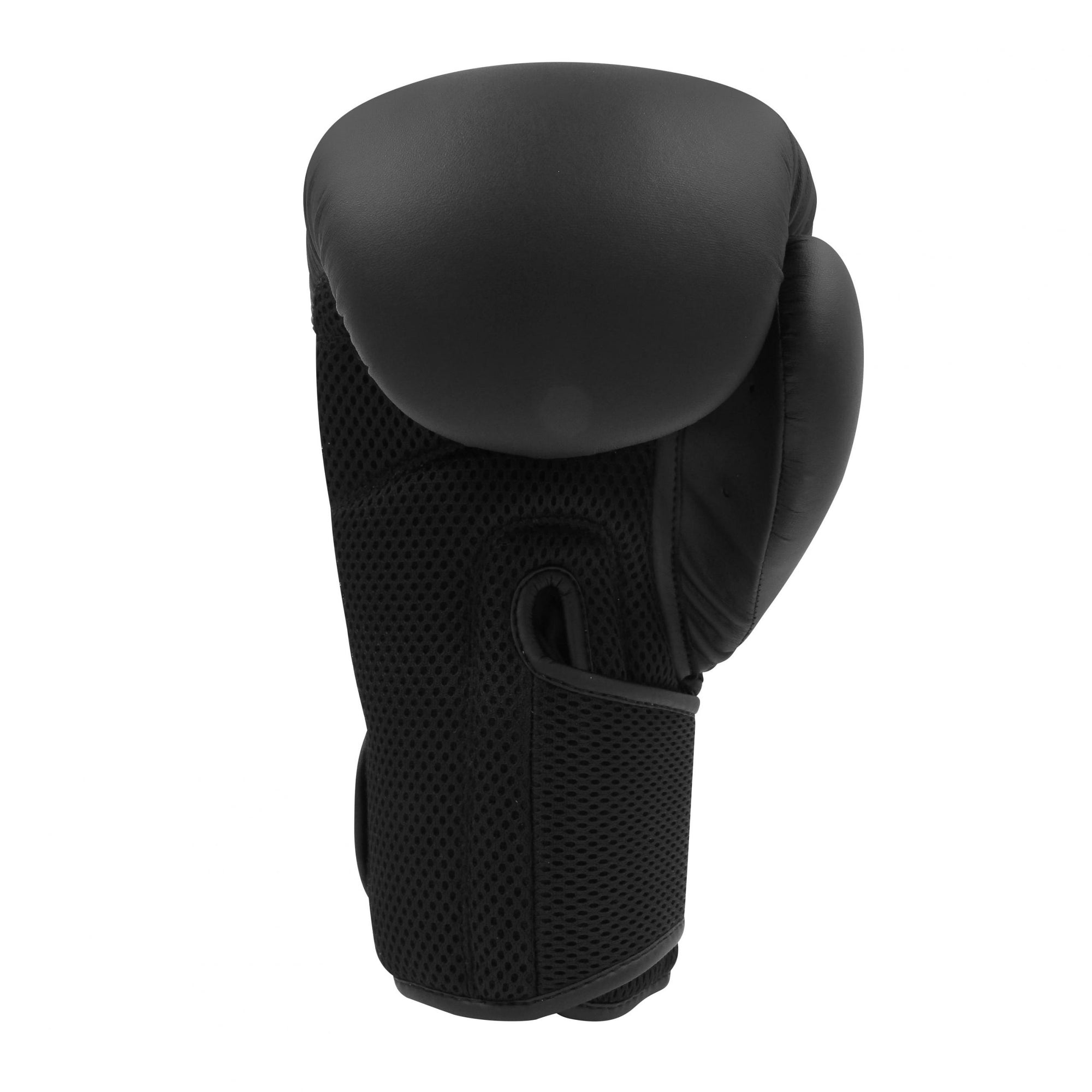 A black boxing glove from adidas home training kit for adults.