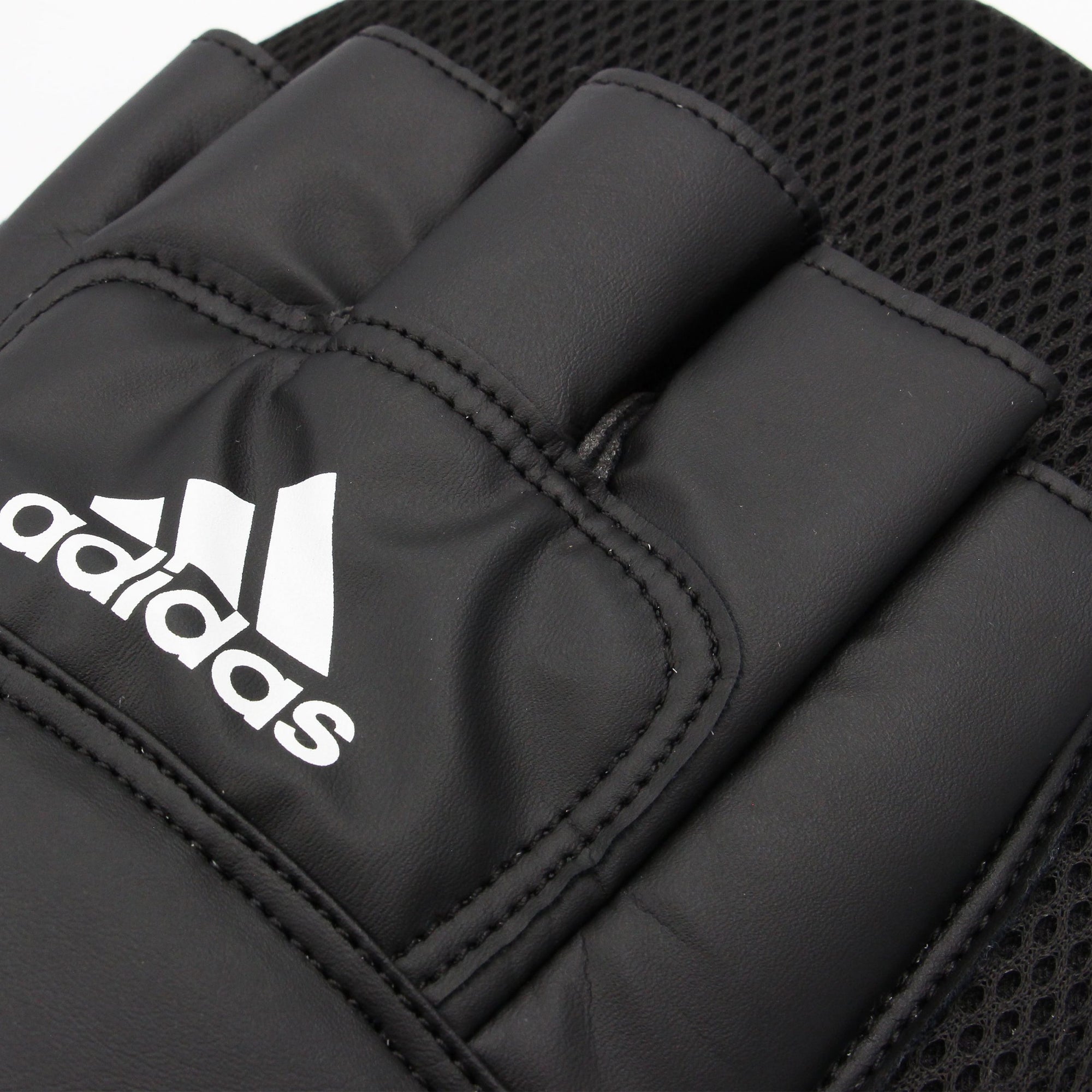 Close up of a glove from adidas boxing protective equipment.