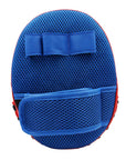 Blue and red glove from adidas boxing home training kit.