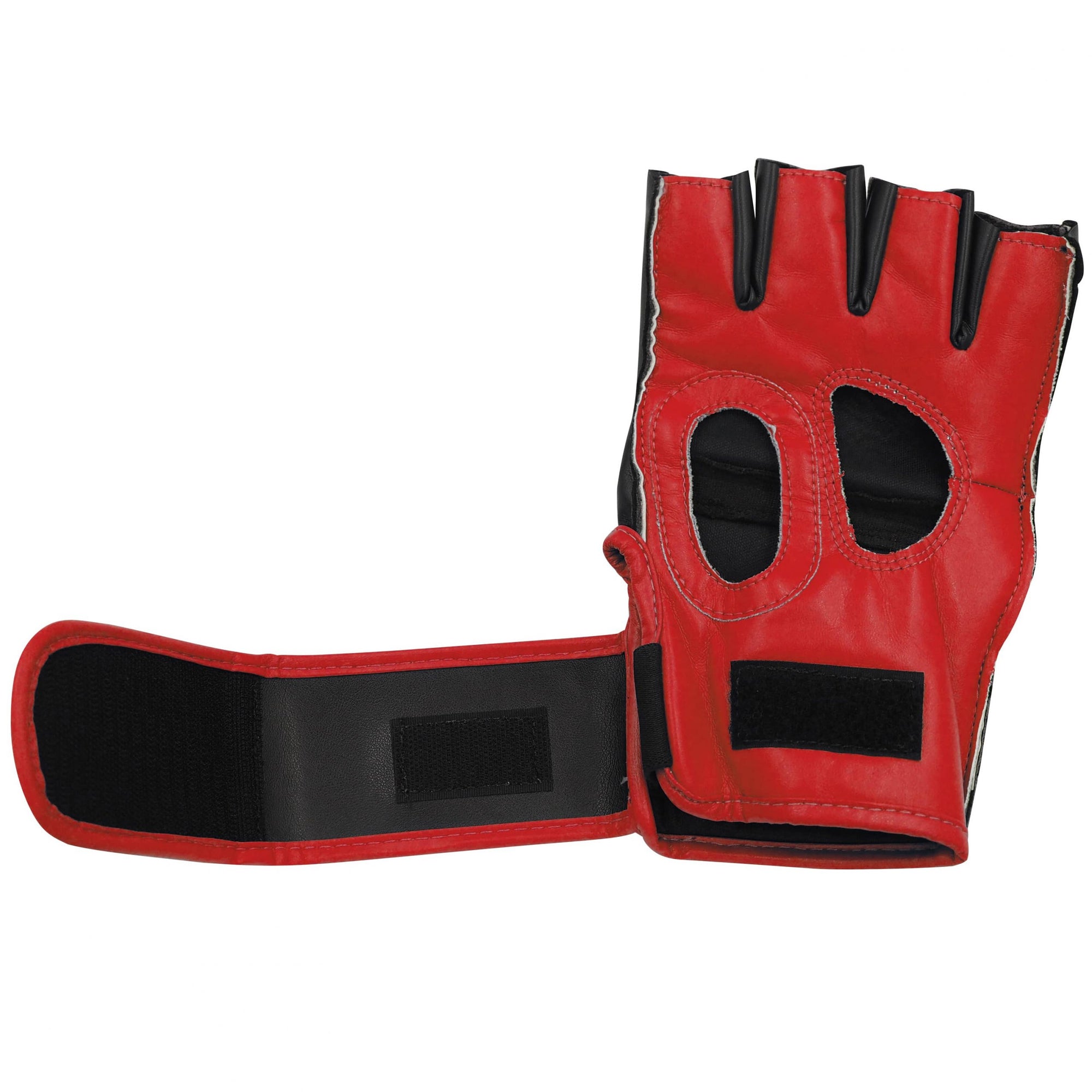 Red and black adidas grappling training glove, XL size.