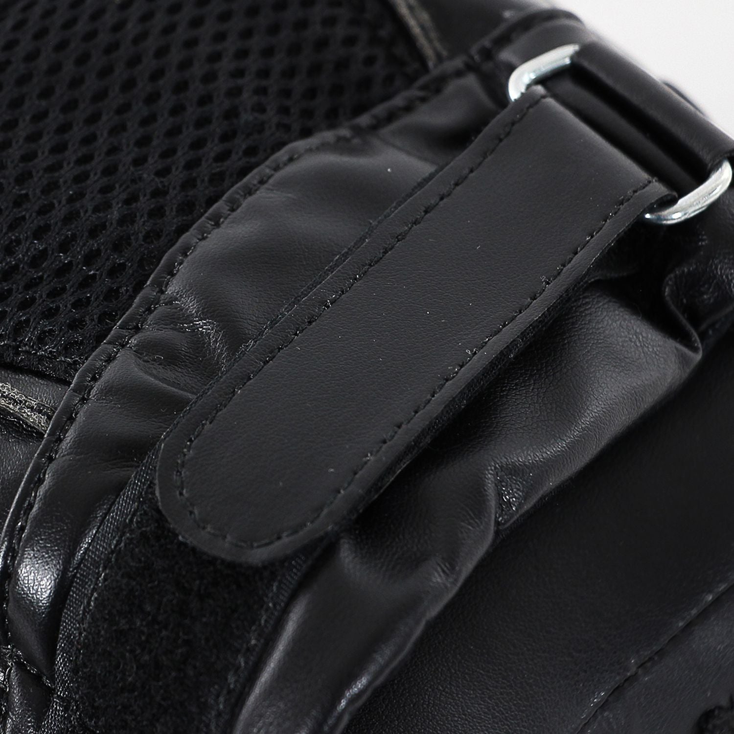 Black glove with strap, part of adidas FLX 3.0 square micro mitts.