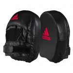 Pair of black boxing pads, adidas FLX 3.0 square micro mitts.