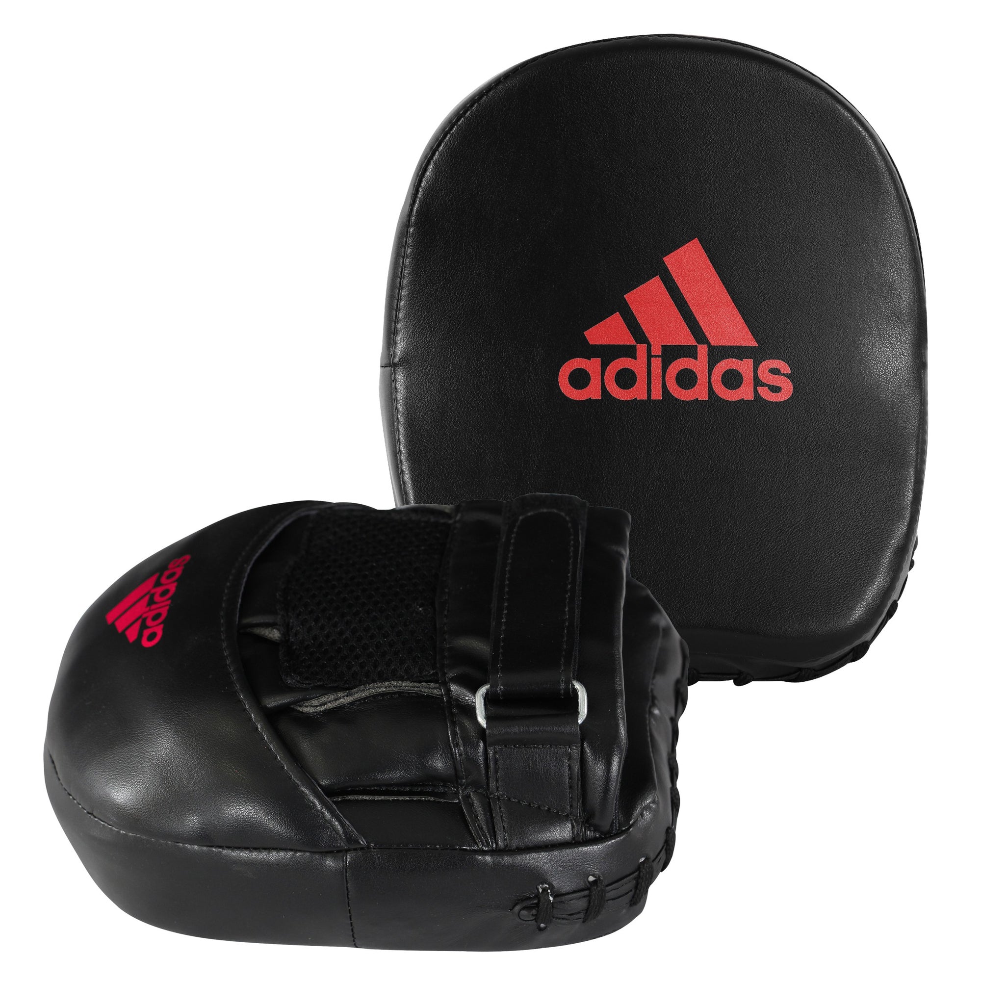 Black boxing mitt and mitt for training.