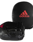 Black boxing mitt and mitt for training.