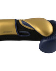 Blue and gold Adidas Hybrid 150 training glove for women.