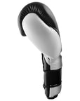 Black and white adidas boxing glove, 16 oz size.