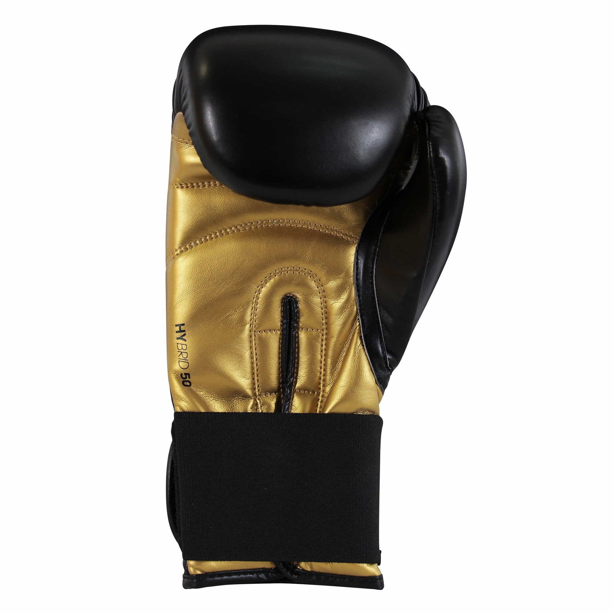 Black and gold adidas boxing glove.