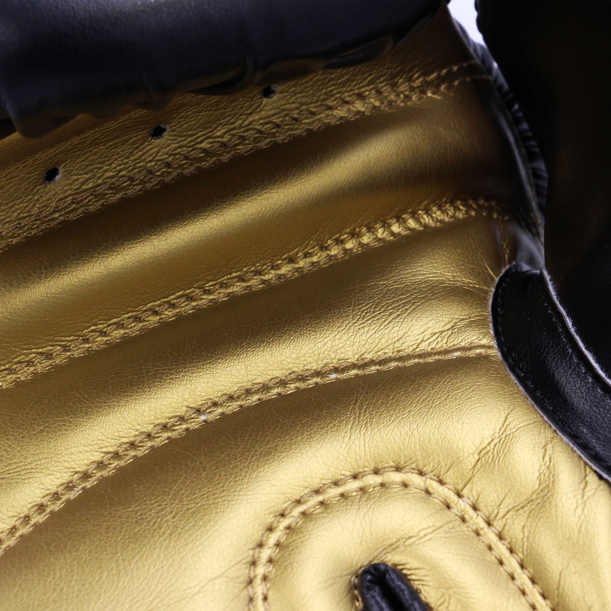 Close-up of black boxing glove, adidas Hybrid 50 series.