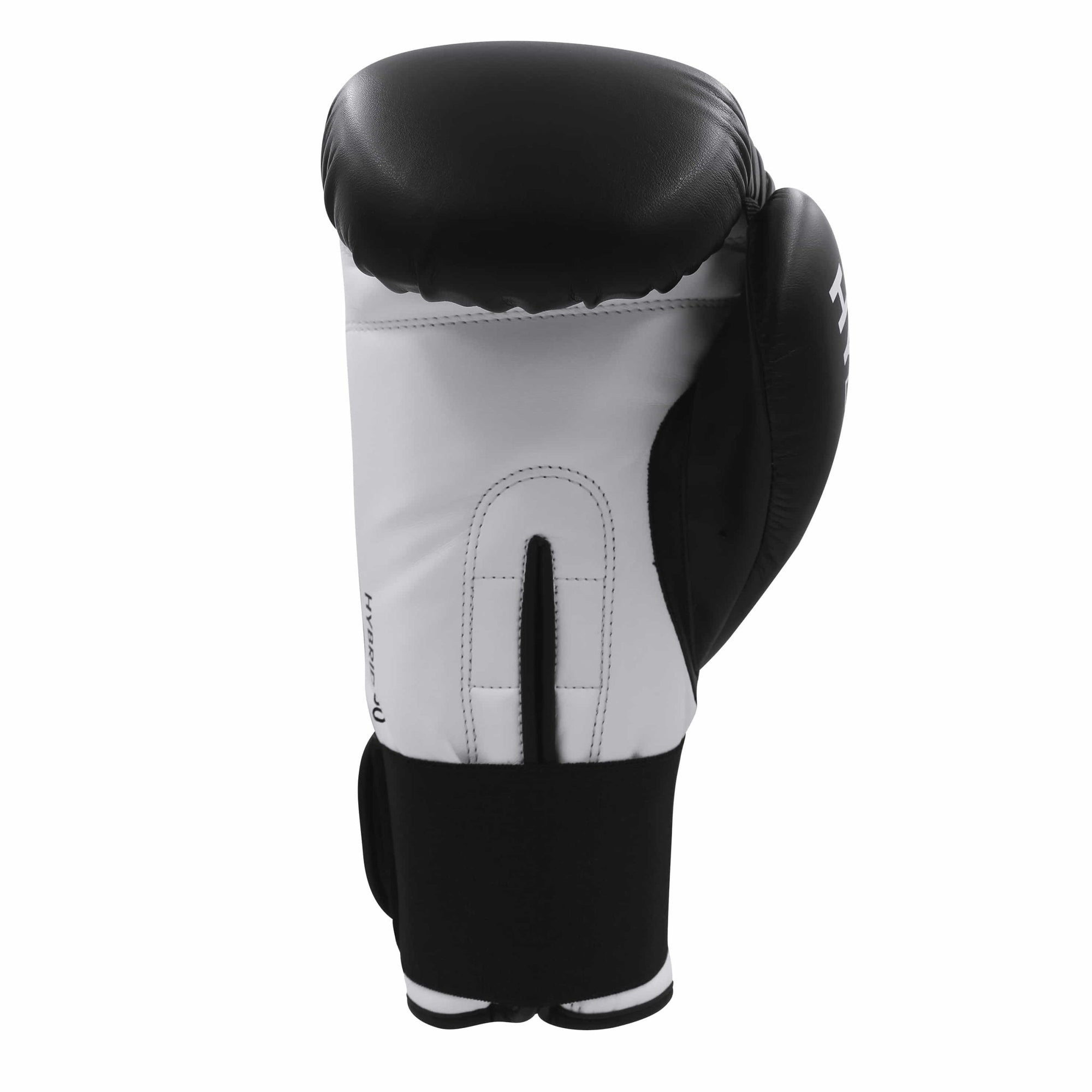 Black and white adidas boxing glove.