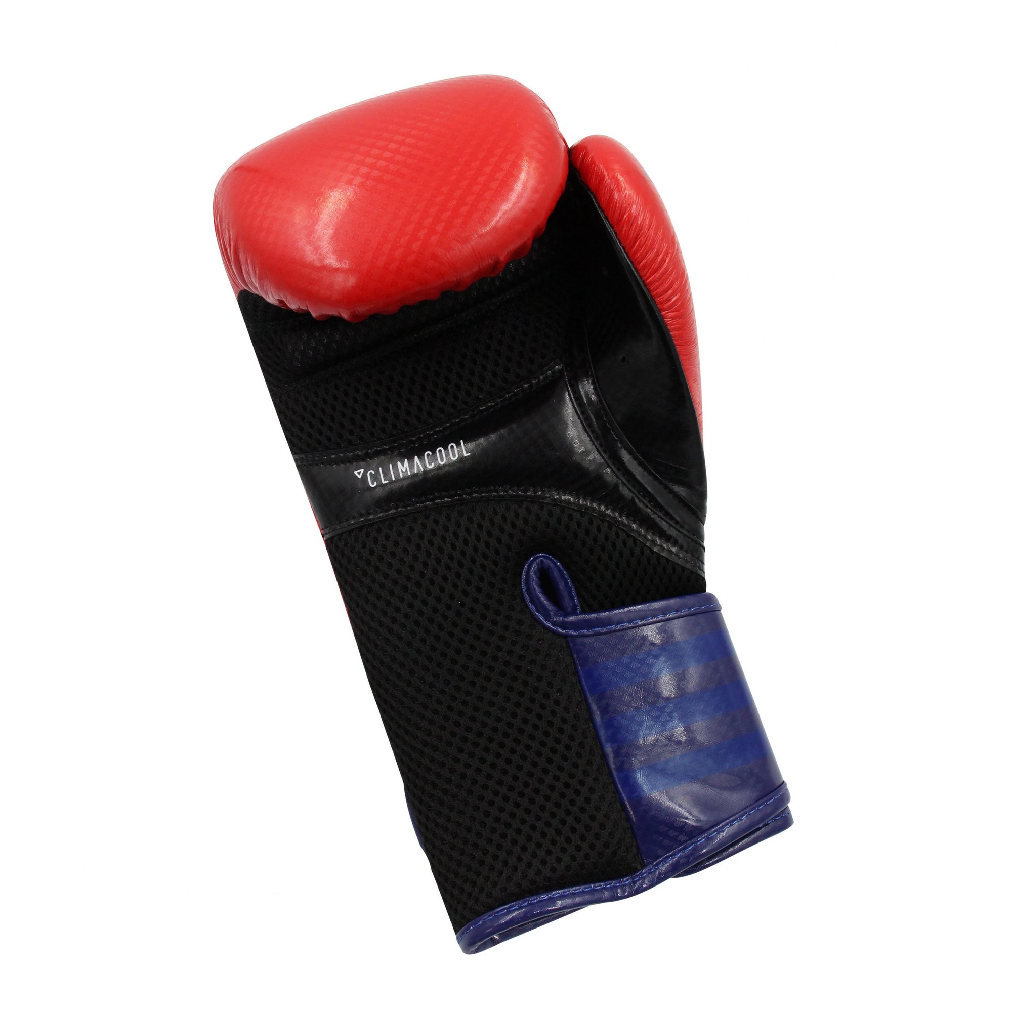 Red and black boxing glove from Adidas Hybrid 65 series.