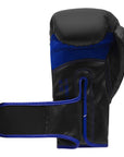 Black and blue Adidas Hybrid 80 training boxing glove for 16 oz weight.