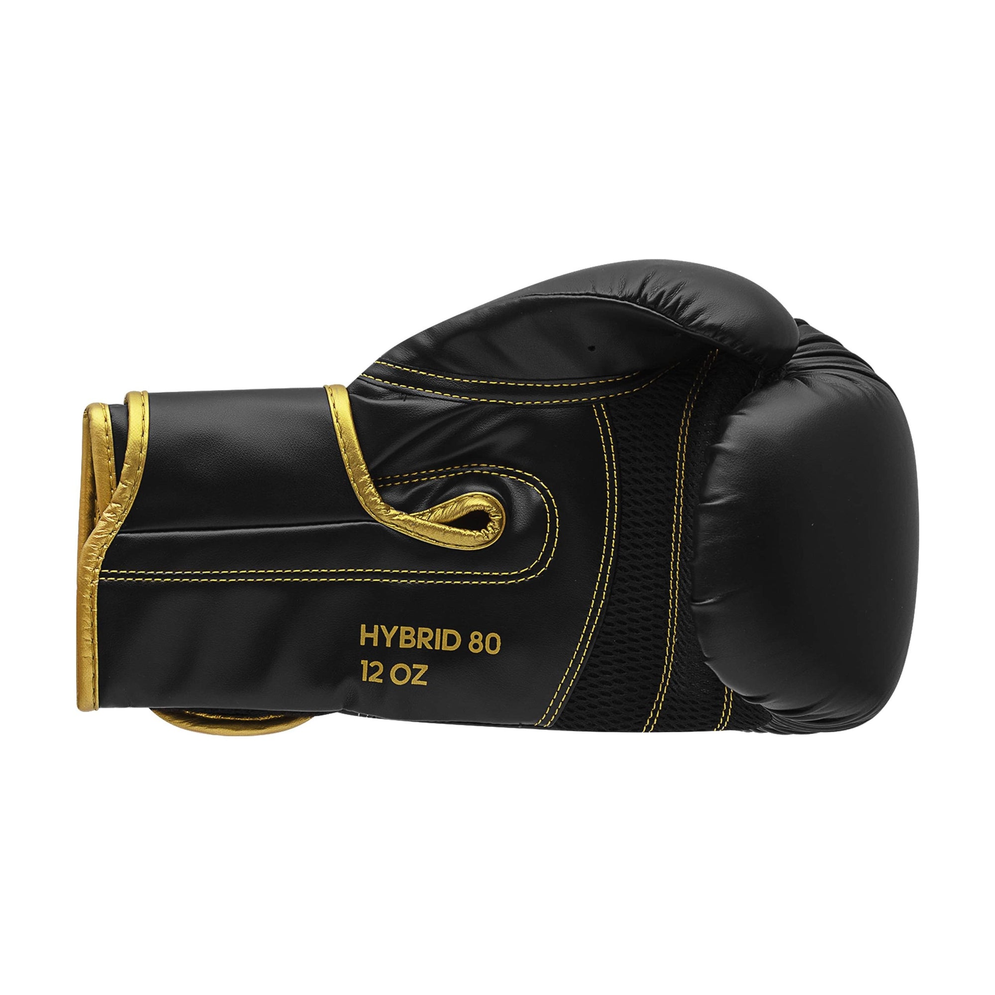 Black and gold boxing glove ideal for training.