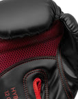 Black and red Adidas Hybrid 80 boxing glove, 14 oz.