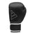 Black boxing glove with white trim, Adidas Hybrid 80 Training.