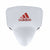 White boxing pad with red adidas logo.