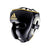 Black and gold boxing helmet for men and women, size L.