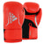 Pair of red boxing gloves with white adidas logo, 16 oz.