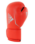 Red boxing glove with white adidas logo, 12 oz.