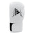 White boxing glove with black adidas logo.