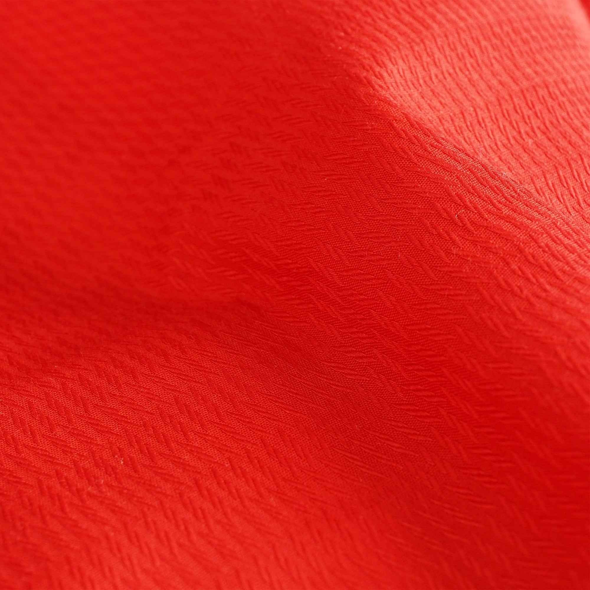 Close-up of red fabric texture.