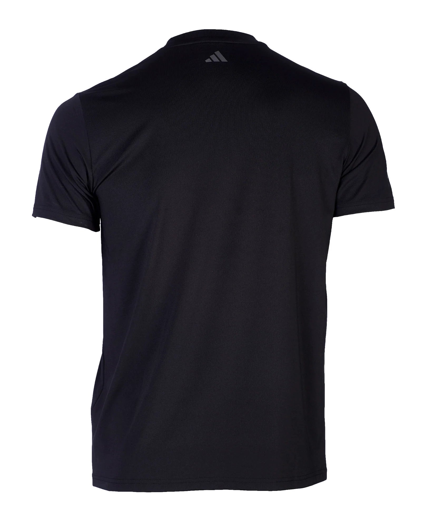 Black Adidas shirt with logo.