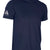 A blue Adidas Performance Dri-Fit t-shirt with a white logo.