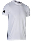 White shirt with black stripes, Adidas Dri Fit, adult XX-Large.