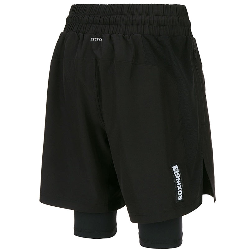 Adidas Boxwear Tech Shorts with Thigh Length Lining Black XL