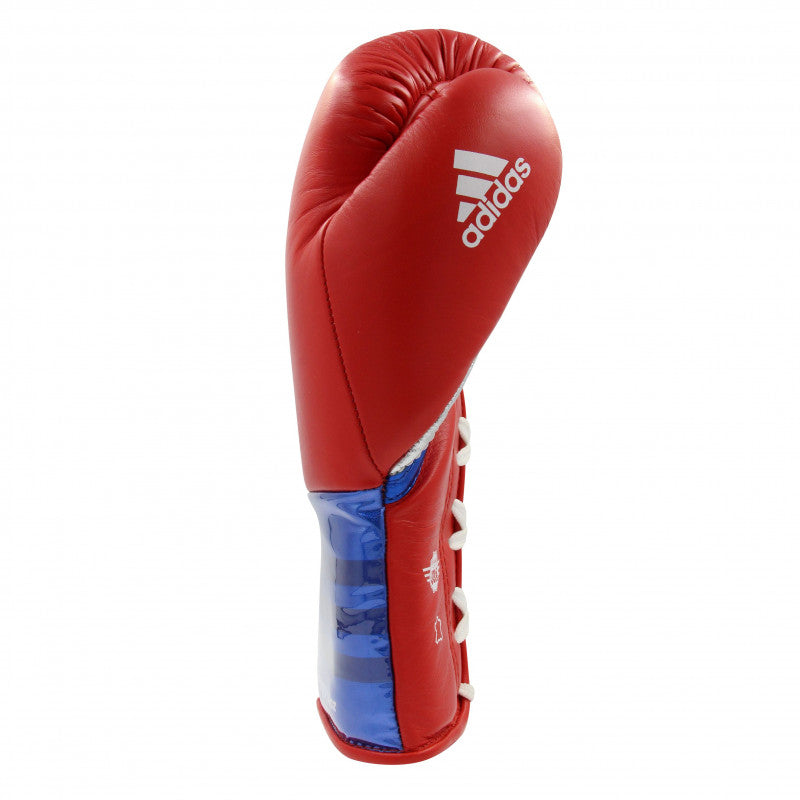 Red boxing glove with white adidas text.