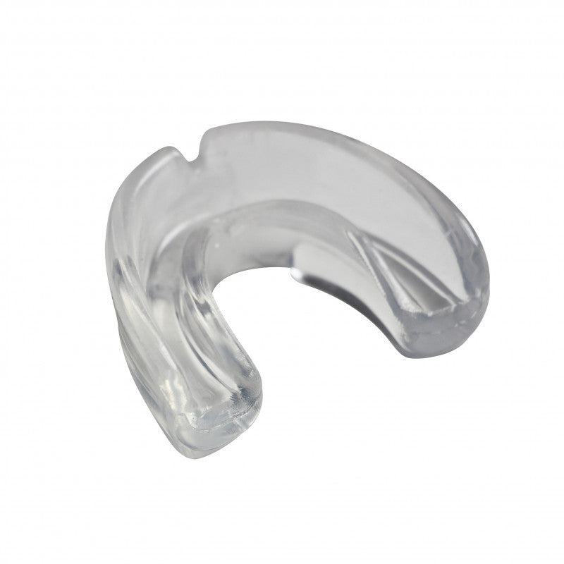 Adidas clear plastic mouthguard for a customizable boxing fit.