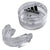 Clear plastic Adidas mouthguard, protective boxing gear.