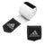 Pair of adidas white and black boxing hand wraps.