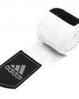 Adidas boxing hand wrap in white and black.