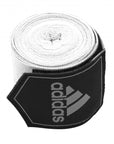 Roll of adidas white boxing hand wrap.