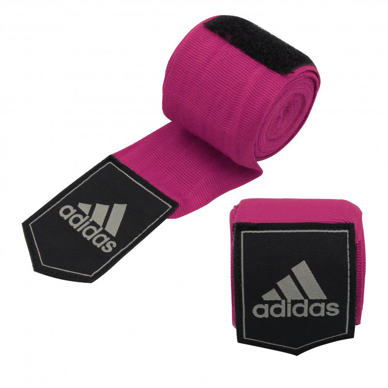 Pink and black adidas boxing hand wrap, 4.5 m.