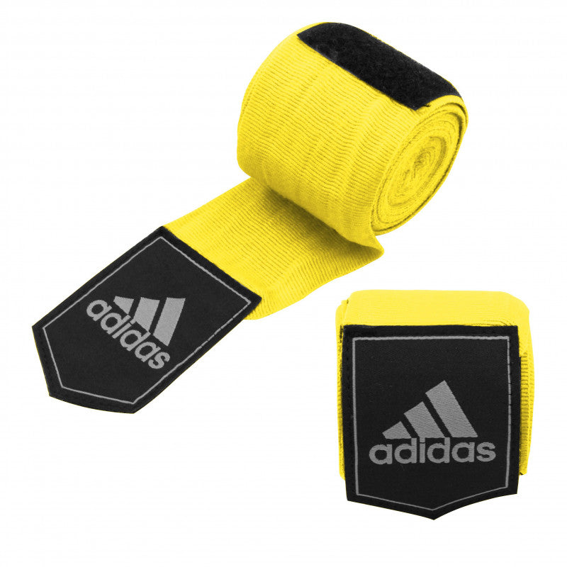 Yellow and black boxing wrist wraps, adidas brand, 3.5m.