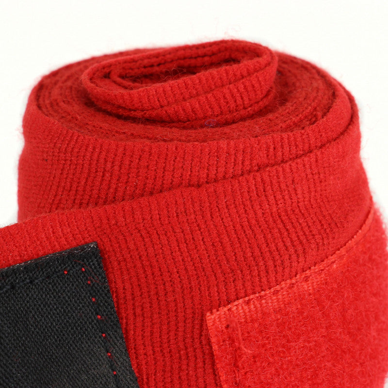 Red roll of IBA-approved adidas boxing hand wrap.