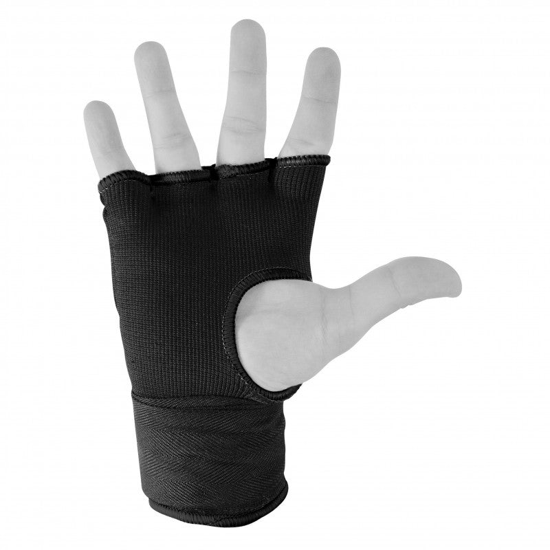 Hand wearing black glove for adidas inner gloves.