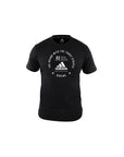 Black shirt with white text, adidas Boxing Community Cotton T Shirt.